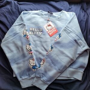 NG Order Officially Licensed Sanrio Hello Kitty Tie Dye Crop Sweatshirt UK 12